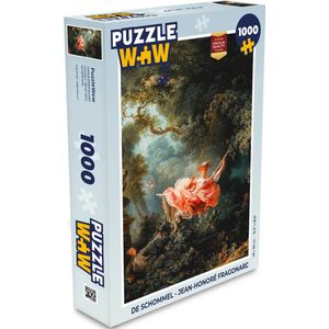 Puzzel De Schommel - Jean-Honoré Fragonard - Legpuzzel - Puzzel 1000 stukjes volwassenen