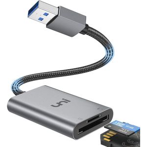 USB 3.0 SD Kaartlezer voor MicroSD en SD Geheugenkaarten - Hoge Snelheid en Compact
