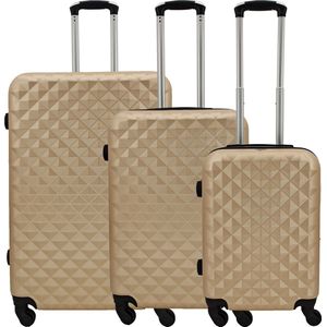 SB Travelbags kofferset - 3 delige 'Expandable' koffer - Champagne