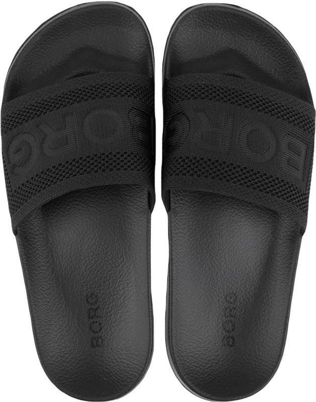 Björn Borg - Knox Sandal Knit - Slippers - Zwart - 100% Polyester