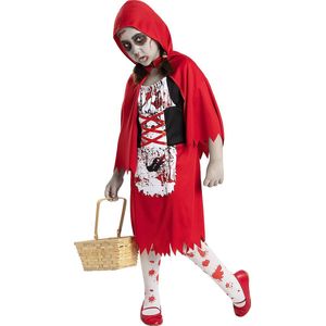 FUNIDELIA Zombie Roodkapje Kostuum Voor voor meisjes - Maat: 122 - 134 cm