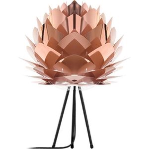 Umage Silvia Medium tafellamp copper - met tripod zwart - Ø 50 cm