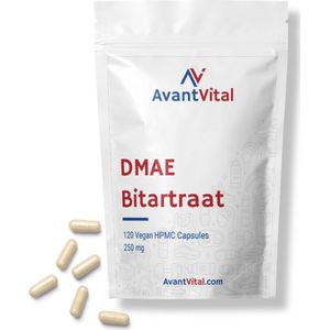 DMAE Bitartraat - 250 mg - 120 Vegan Capsules - AvantVital - Voedingssupplementen