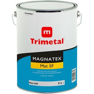 Trimetal Magnatex Mat SF - Watergedragen matte latex muurverf voor binnen - Kleur RAL 9016 Verkeerswit - 5 L