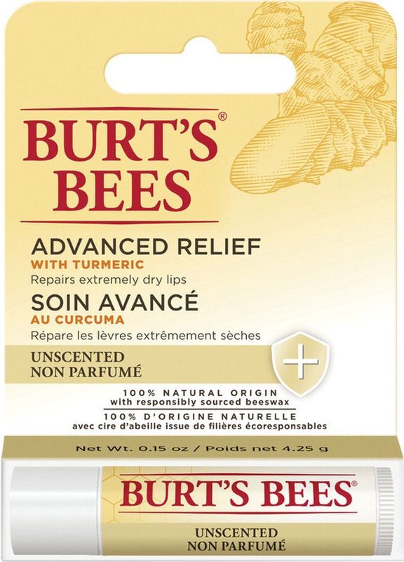 Burt's Bees - Lippenbalsem - Geurloos - 100% Natuurlijke Ingrediënten - Met Bijenwas en Kurkuma