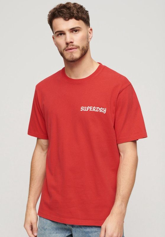Superdry - Tattoo - T-shirt - Losse Pasvorm - Ronde Hals - Korte Mouwen