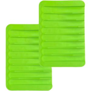 green-goose® Siliconen Zeepbakjes-s2 Stukss-sGroens-sZeephouder voor Handzeep| Badkamer Accessoires
