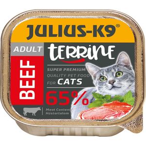 Julius K9 - Kattenvoer - Pate - Natvoer - Adult - Beef - 10 x 100g