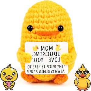 Pocket Hug - Positieve Eend Creatieve Wollen Eend Pop