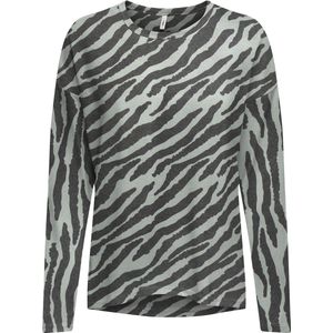 ONLY ONLKAYA LIFE TOP CC JRS Dames Top - Aqua Gray Fie Zebra