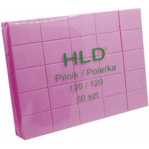 Mini Polijstblokjes Roze 100 Stuks 120/120