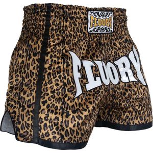 Fluory Muay Thai Shorts Kickboxing Leopard maat XXL