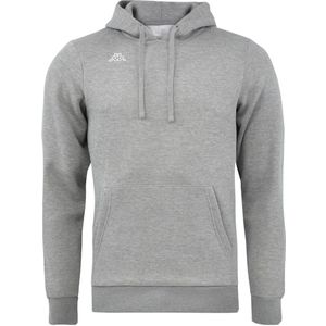 Kappa - Sweat Logo Cuneo - Grijze Herentrui - Capuchon - Kangoeroezak