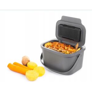 Practic - Mini Bini - Bioafvalbak - Grijs - Inhoud 4,5 Liter