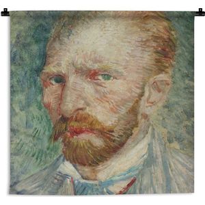 Wandkleed - Wanddoek - Zelfportret - Vincent van Gogh - 120x120 cm - Wandtapijt