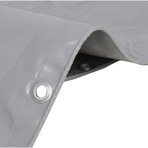 vidaXL Dekzeil 650 g/m² 4x5 m Grijs Dekzeil - Afdak - Watersdicht - Zonwering - Regenbescherming
