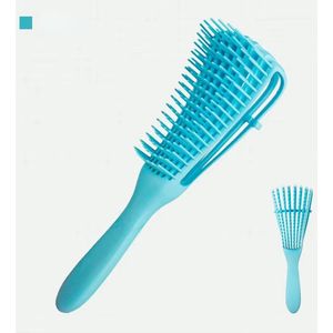 CHPN - Antiklit borstel - Anti-klit haarborstel - Haar borstel - Blauw - Kunststof - Klitten uit haren kamen - Verstelbaar