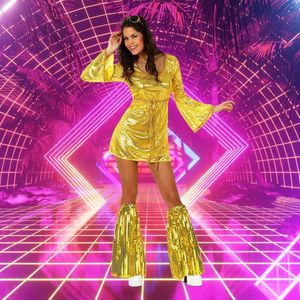 Pailletten Beenwarmers - Voor Feestjes - 1 Paar - Goud