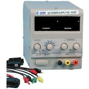 BK - 1502D+ - Regelbare Laboratoriumnetvoeding - 0 - 15 V/DC - 0 - 2 A