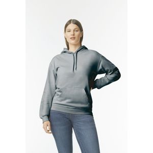 Gildan Sweater met capuchon Midweight Softstyle GISF500 - Dark Heather - 5XL