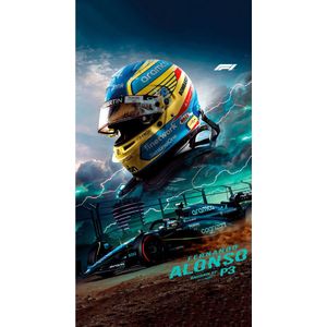 Formule 1 - Badhanddoek - Fernando Alonso - 2023 - 70x140 cm