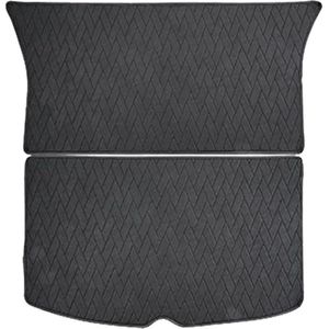 Volledig Omringde Waterdichte Lederen Kofferbakmat voor Tesla Model Y (5 Zits, 2017-2024)