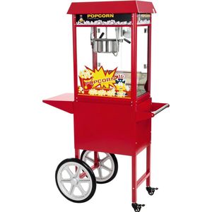 Royal Catering Popcorn Machine met kar - Rood