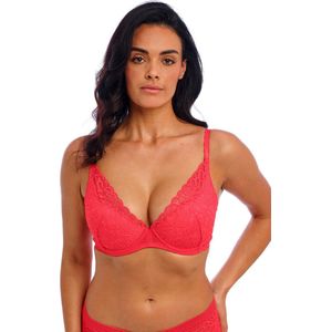 Wacoal Raffine Plunge Push-Up BH Hibiscus Rood 75 B