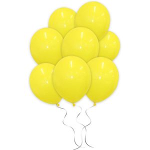 LUQ - Luxe Gele Helium Ballonnen - 50 stuks - Verjaardag Versiering - Decoratie - Feest Latex Ballon Geel