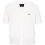 DreiMaster Klassik Gebreid vest  offwhite