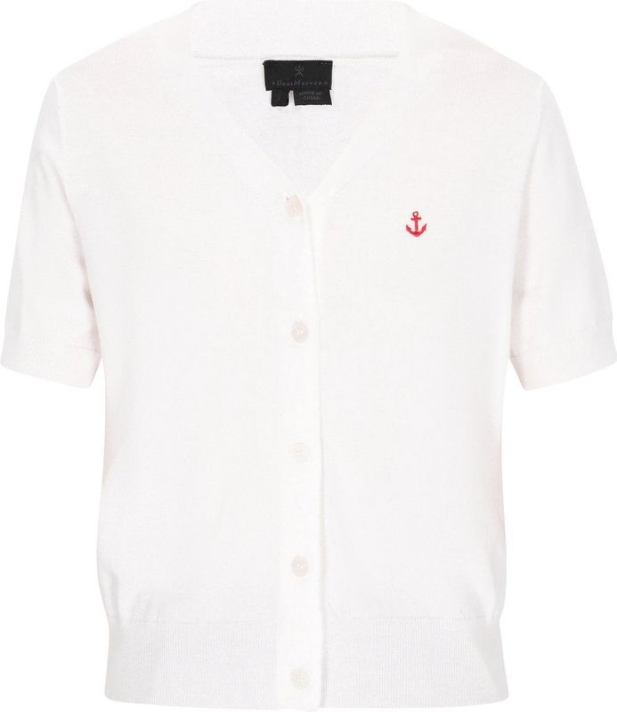 DreiMaster Klassik Gebreid vest  offwhite