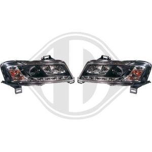 Diederichs - 3462385 - Koplampen - Zwart - Set voor Fiat met Lichthoogteregeling