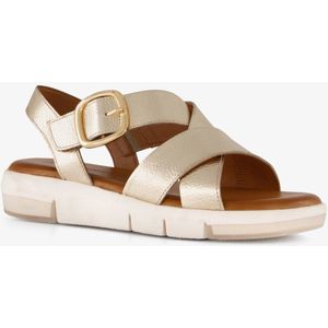 Hush Puppies leren dames sandalen goud - Maat 40