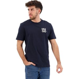 Hugo Detzington241 10225143 T-shirt Met Korte Mouwen Blauw XL Man