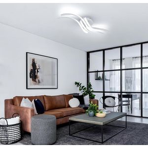 Haobosic - 32W Plafondlamp - Wit Aluminium - 60cm - 6500K Koud Wit