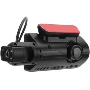 Mini Dashcam, Car Camera Video Recorder in Front and Rear Car Camera Double Dashcam, No Light Night Vision, Loop Recording, 170 Wide Angle, 3 Inch Display