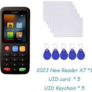 X7 RFID Kaartlezer & Duplicator Serie - Slimme Kaartkloner -5 Kaarten &5 sleutelhangers- Geavanceerde IC/ID/NFC Kopieerfuncties