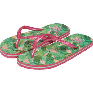 Xq Footwear Teenslippers Flamingo Meisjes Roze/groen Mt 29/30