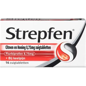 Strepfen Citroen & Honing - 3 x 16 zuigtabletten