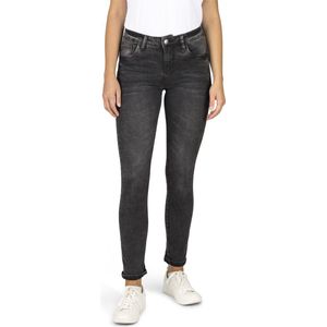 DENIMFY Dames Jeans Broeken DFElla slim Fit Zwart Volwassenen Denim Jeansbroek