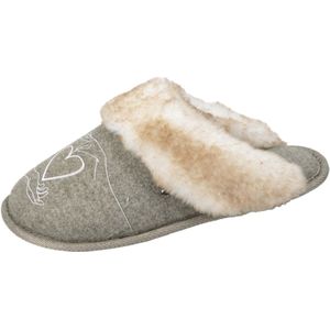 Isotoner Dames Pantoffel Kaki Chiné 37