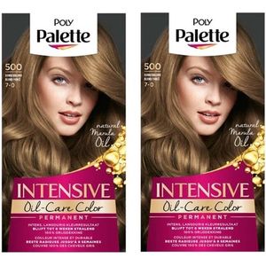 Schwarzkopf Poly Palette - Haarverf - 500 - Donkerblond - 115ml x 2