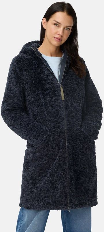 camel active Teddyjas met capuchon - Maat womenswear-34 - Navy