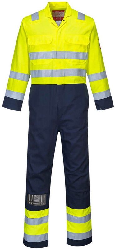 Werkoverall - Vlamvertragend - Reflecterende Striping - Kniezakken