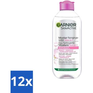 12 x Garnier - SkinActive - Micellair Reinigingswater - Gevoelige Huid - Milde Reiniging & Make-Up Remover - 400 ml - Micellair Water - Reinigingswater - Gevoelige Huid - Make-up Remover - Milde Reiniging