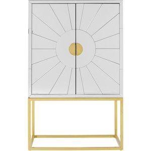 Barkast Queen met spiegelend glas, 147cm