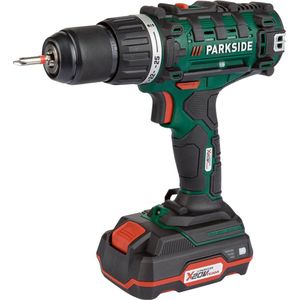 PARKSIDE Accu-schroefboormachine 20V - Toerental: 0–1400 min⁻¹ - Max. boordiameter: 30 mm (hout) | 13 mm (staal) - Inclusief accu en snellader - De machine is inclusief Parkside 20V accu