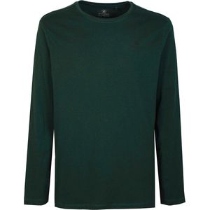 Heren - T-shirt - Logan - Groen - Katoen - Lange Mouwen