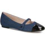 Caprice - 9-22106-44 - Ballerina's - Jeans/zwart