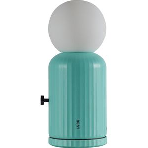 Lund London Skittle tafellamp - mint - 18 cm - met telefoonoplader